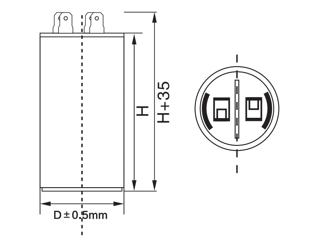 AC running capacitor CBB60