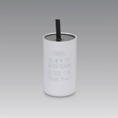 cbb60 capacitor 450vac 50/60hz 25/70/21 AC motor run capacitor with full resin sale