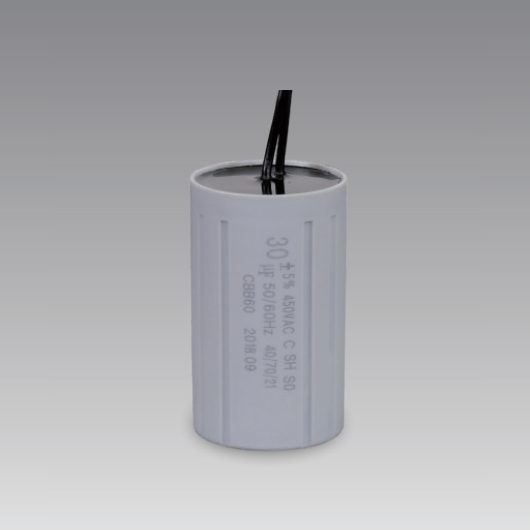 AC polypropylene film capacitor cbb60 running capacitor 450v capacitor 20uf with 2 wires price