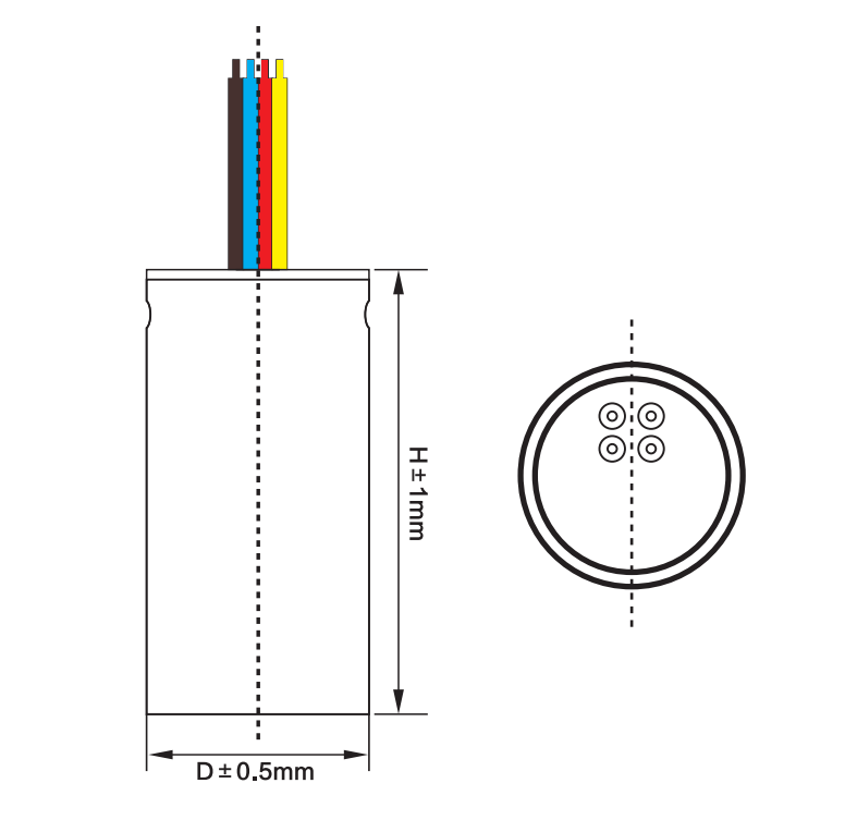 washing machine capacitor four wires anatomy