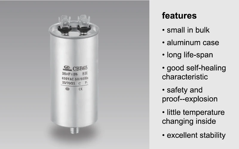 CBB65 MOTOR RUN CAPACITOR FEATURE