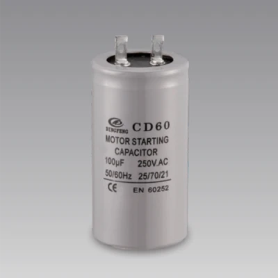 100uf 250v aluminum electrolytic capacitor Aluminum shell with 2 pins terminal lowes motor start capacitor