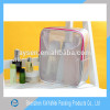 silver PVC mesh Material and Bag Type mesh cosmetic bag