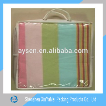 Plastic clear PVC bedding quilt cover packaging bags for cheap sale