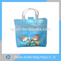 cheap clear plastic pvc bag with snap button