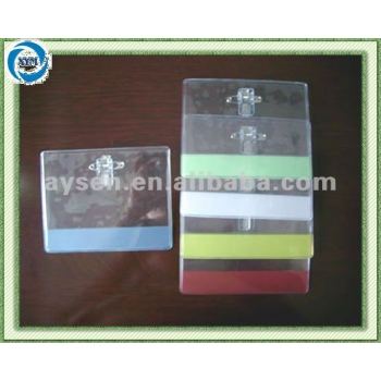 transparenter PVC-Abzeichenhalter