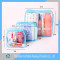 custom clear cosmetic recyclable transparent heat seal side make up plastic pvc zipper bag
