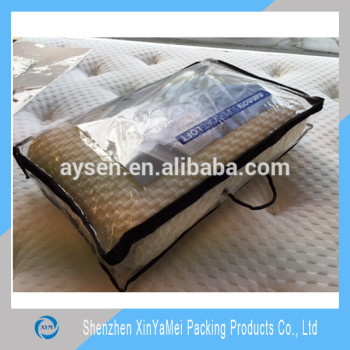 clear pvc blanket packaging bag/pillow packaging bag