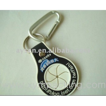 Moda fresca de plástico pvc key chain
