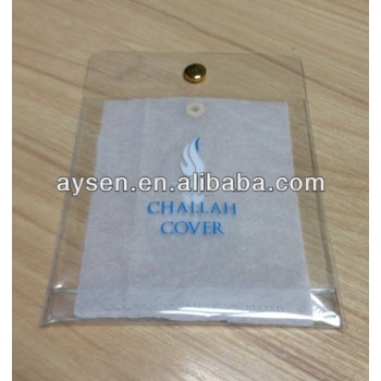 Pvc bolsa de plástico transparente com botão