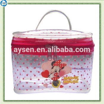 Lona de algodão personalizado zipper pouch com zipper