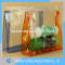 PVC Clear Vinyl Rectangular Travel/Cosmetic Slider Zipper Bag