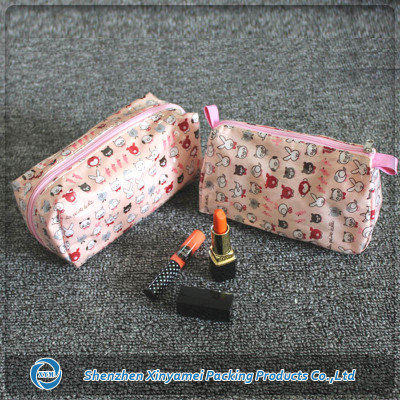 Modella travelling plastic beautiful cosmetic bag