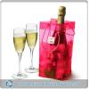 Fluorescent Roseo Cool PVC Wine Bag for Ice Wine Bottle