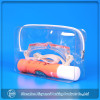 PVC Material and Bag Type expandable plastic mesh PVC vinyl zipper make up pouch