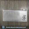 frosted clear pvc pouch with slider lock
