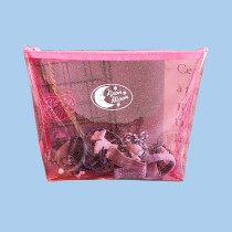 printed glitter pvc cosmetic zipper bags