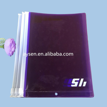 Custom Purple PVC transparent ziplock bag