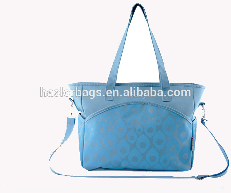 2015 new style quilted diaper bag with long handle