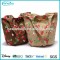 Fashion LKinen Shopping Bag with Flower Printing