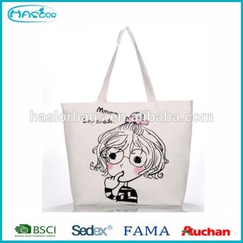 Trendy cheap recyclable shopping cotton bag with handle