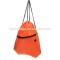 Promotional custom gym sack drawstring bag with headphone slot
