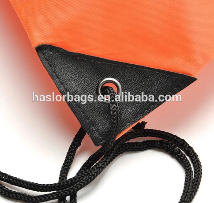 zipper cute drawstring backpack bag with headphone slot