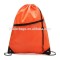 Fashion nylon drawstring backpack bag with zipper pocket