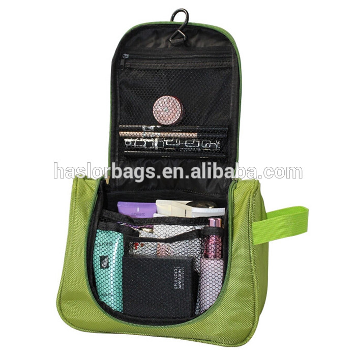 Beauty lady hanging fashion cosmetic bag with BSCI audits