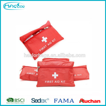 Red cheap first aid medical pouch for home