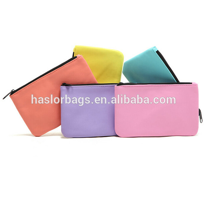 Cosmetic colors zipper pouch for promotion