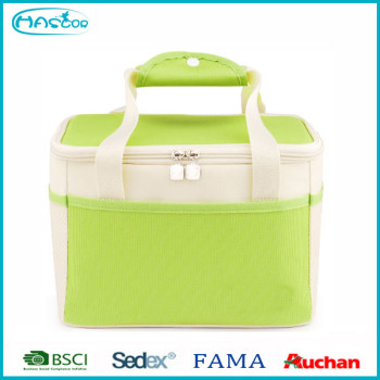 Wholesale Custom Polyester Insulated Cooler Bag With Mesh Pocket