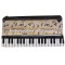 Piano Printing Pencil Bag / Cheap Plastic Pnecil Case with Zipper for Promotion