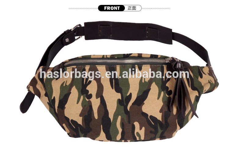 cool design men durable canvas military bags with camouflage pattern