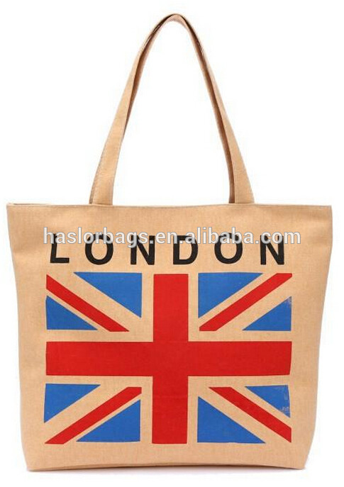 Hot Sale City Name Printed Canvas Tote Bag for Lady
