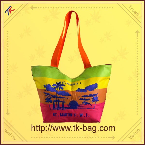 Very Nice Color Beautiful Handbag Fabric Beach bags