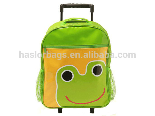 Kids Korean Popular Cute Cartoon Trolley School Bags,School bags with wheels