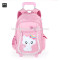 Lovely cat school backpacks with wheels for girls