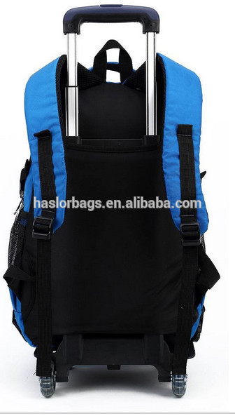 Boy wheeled school backpack for school