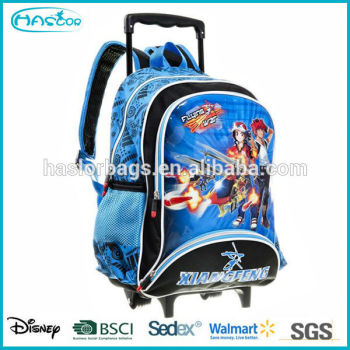 Fashion kids trolley school backpack, trolley bag