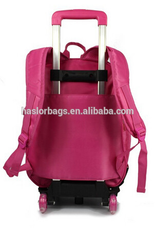 Butterfly Pattern Trolley Backpack for School