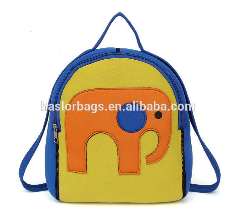 Cute cartoon animal design with waterproof material kids school bags for sale
