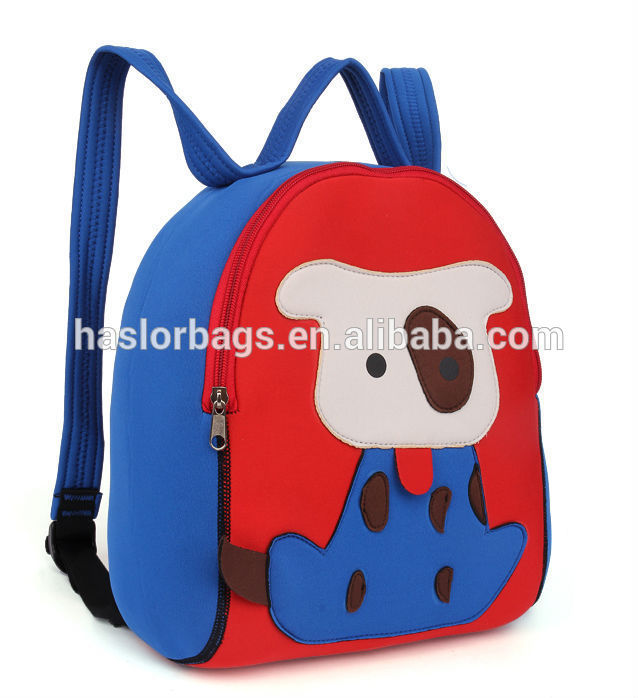 Hot style cute kids dog school bag with factory price