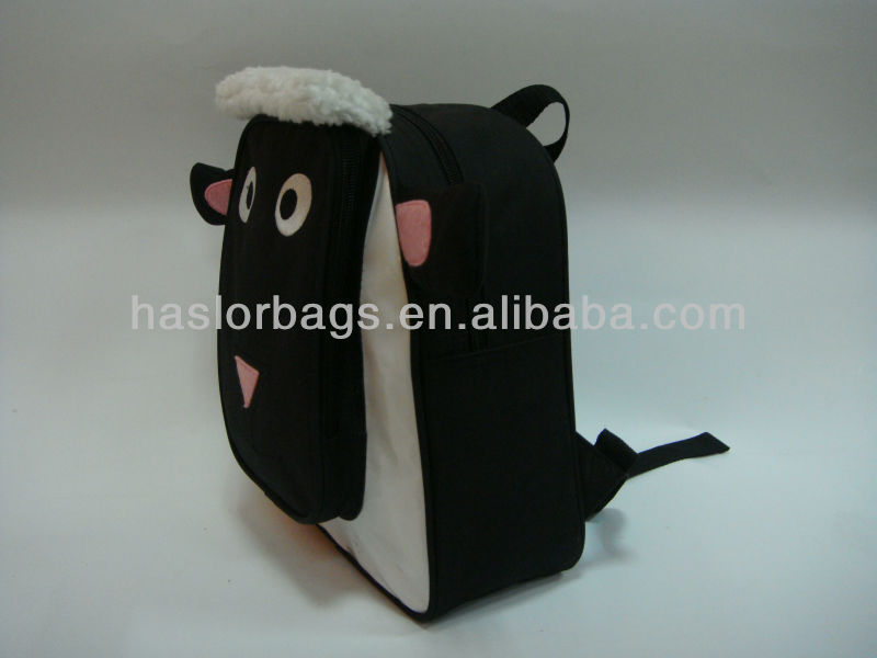 Black Colour Cute Animal Shaped Black Kids Bag