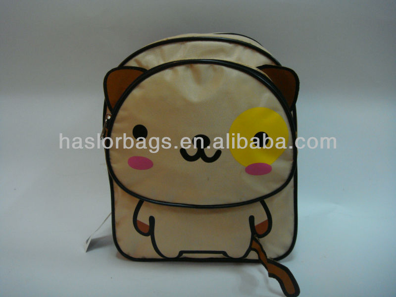 2012 Design Cat Shaped 420D School Bag Backpack