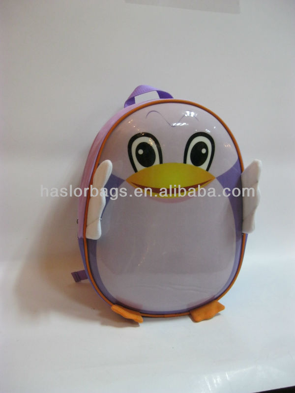 Fashion Cute Kindergarten Kids Backpack School Bag in PVC Animal Shape Bag Manufacturer