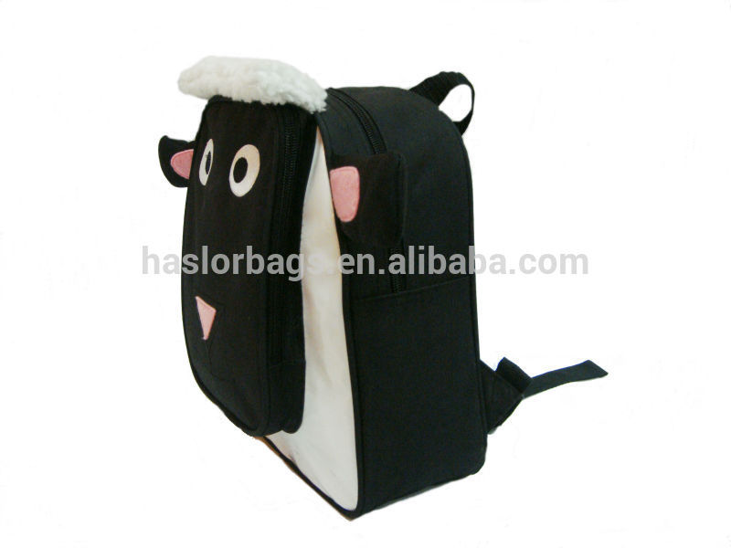 3D Effect Sheep Shape Bags, Kids Cute Plush Zoo Animal Backpack For School