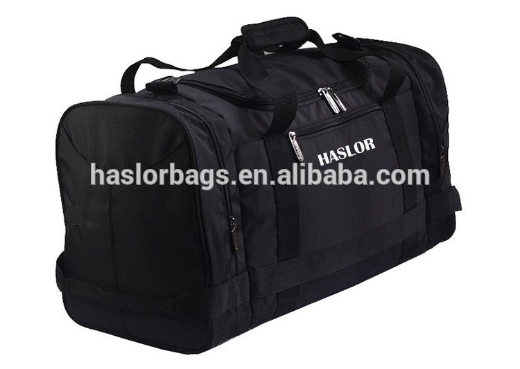 2015 Gym Polyester Sports Bag With Side Pockets For Shoes