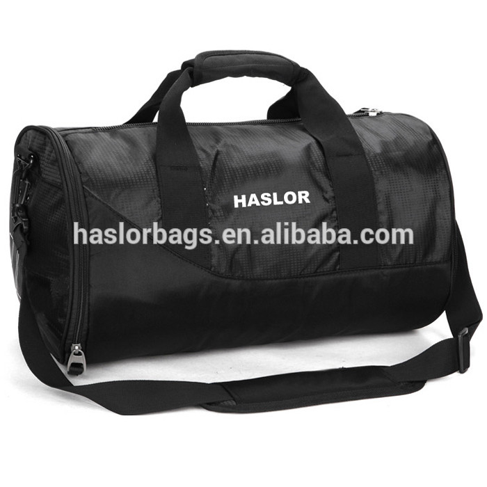 Gym mens sports duffle bag with shoe compartment