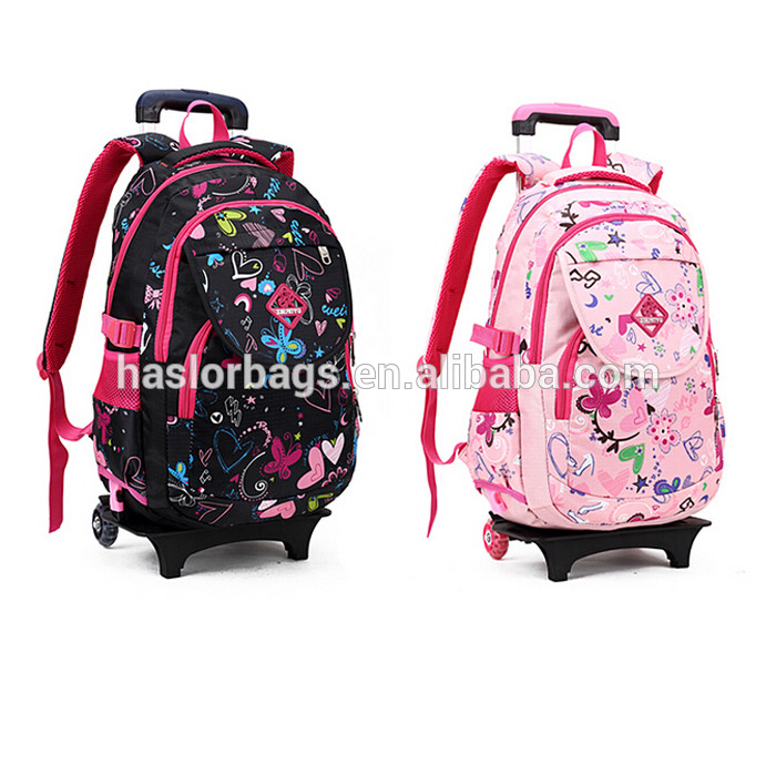 New arrival school backpack on wheels